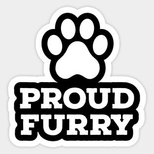 PROUD FURRY Sticker